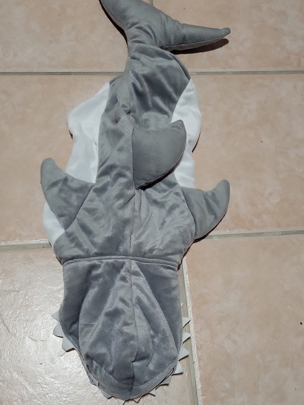 Dog Halloween Costume Gray Shark Size L